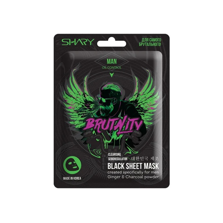 Маска-себорегулятор тканевая для мужчин 