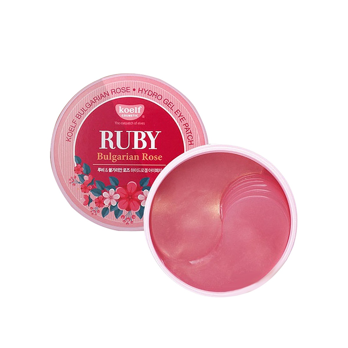 Патчи для кожи вокруг глаз гидрогелевые с рубиновой пудрой Koelf Hydro Gel Eye купить в VISAGEHALL