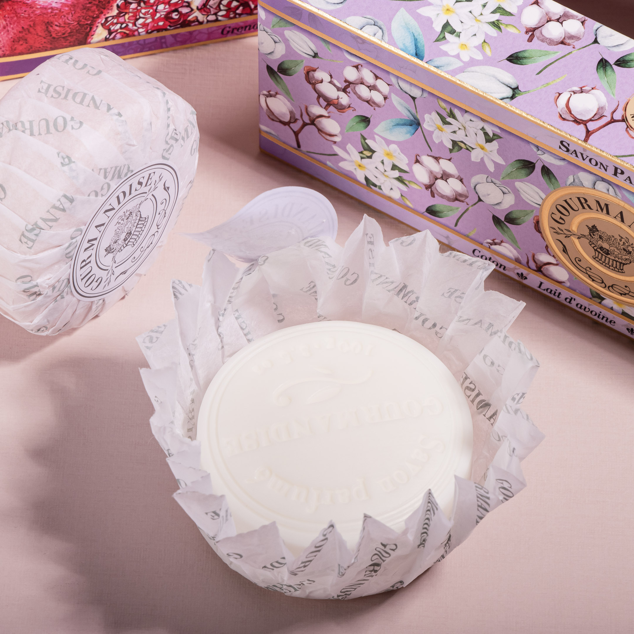 Набор мыла Хлопок, Овсяное молочко, Жасмин мята купить в VISAGEHALL