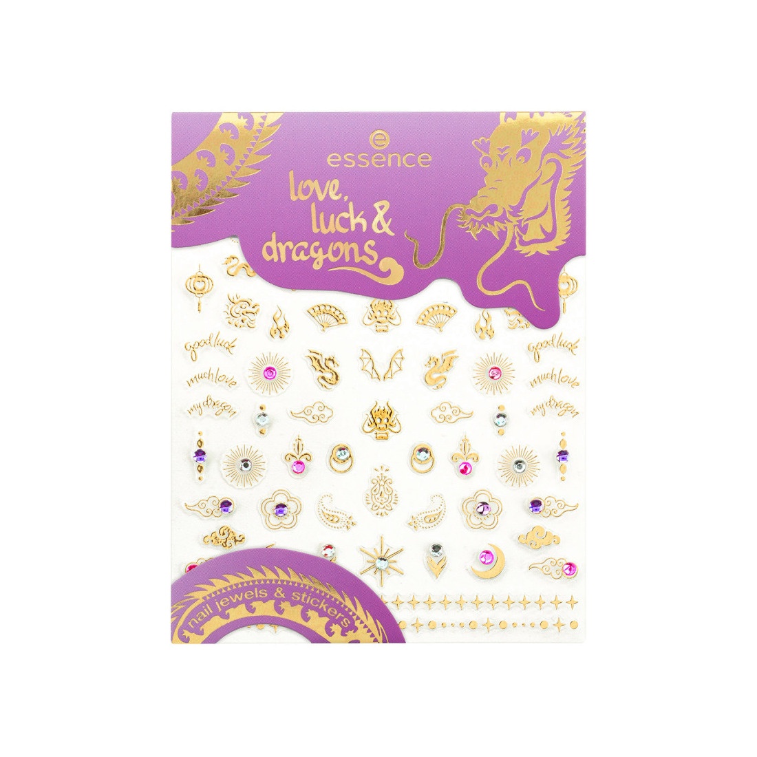Украшения для ногтей Nail jewels & stickers Love, luck & dragons купить в VISAGEHALL