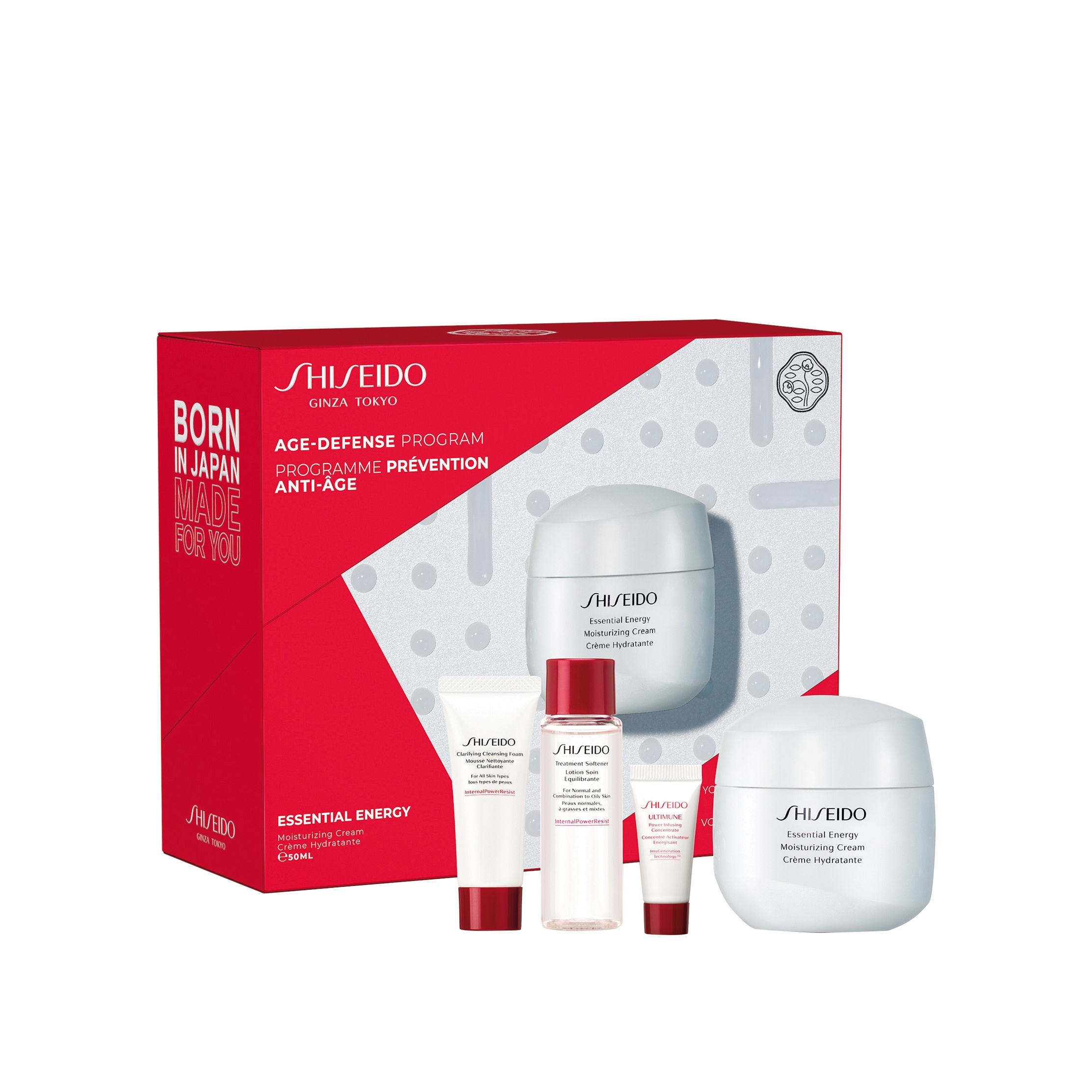 Набор Essential Energy: Крем увлажняющий 50мл+Пенка 15мл+Софтнер 30мл+Концентрат 5 мл купить в VISAGEHALL