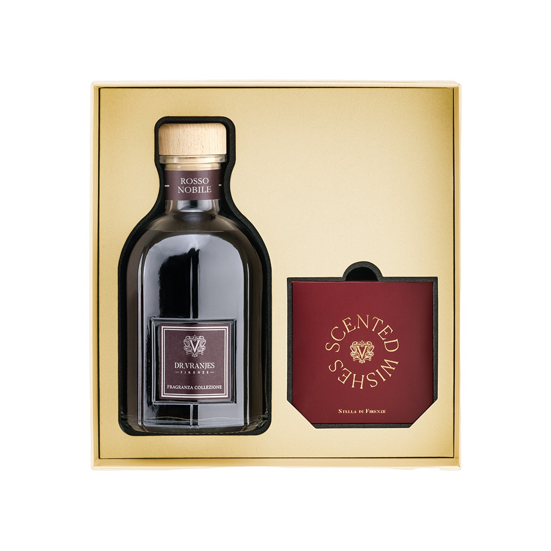 Rosso Nobile Диффузор в золотой коробке с украшением "Звезда Флоренции"