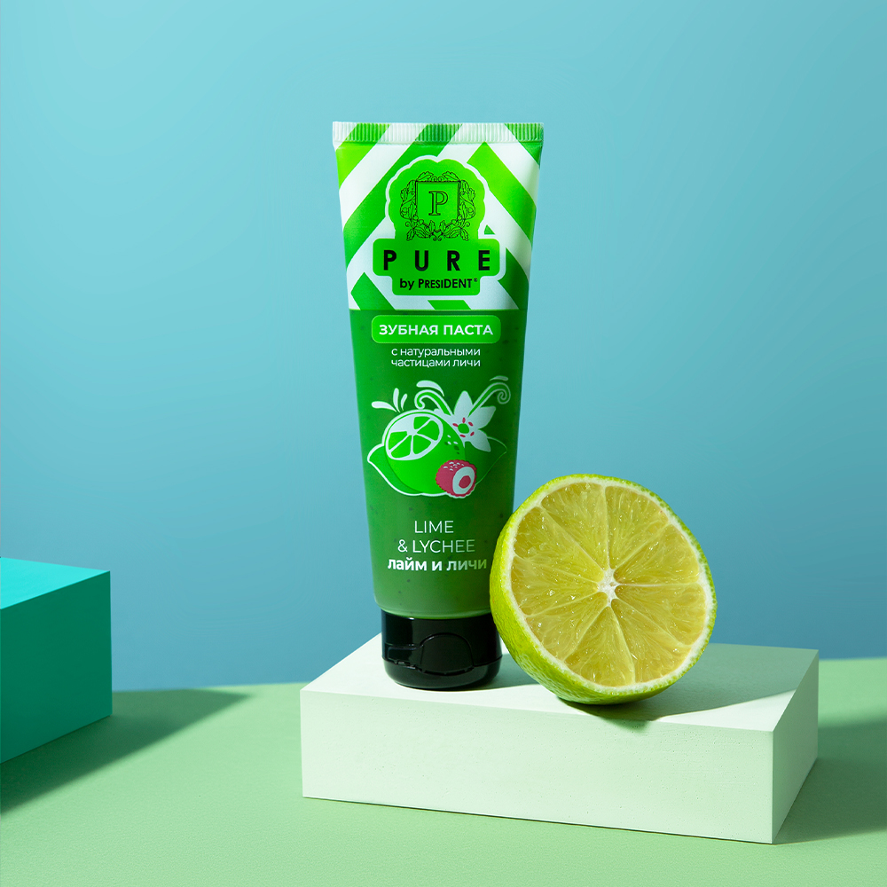 Зубная паста Лайм и личи Pure купить в VISAGEHALL