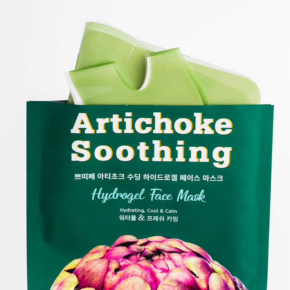 Маска для лица гидрогелевая освежающая с экстрактом артишока купить в VISAGEHALL