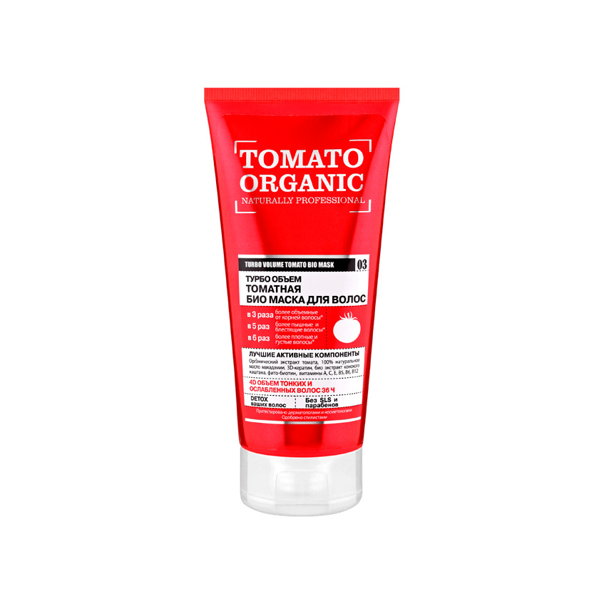 Маска для волос турбо объем Tomato