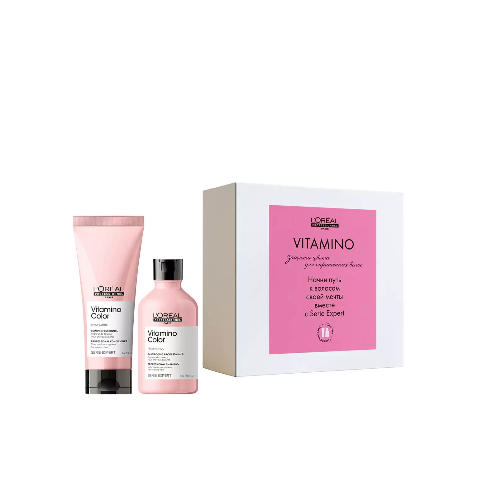 Набор: Шампунь и кондиционер для окрашенных волос Vitamino Color купить в VISAGEHALL