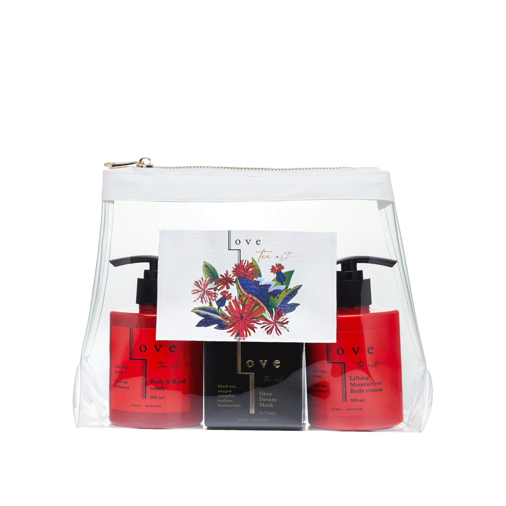 Набор Красные цветы в косметичке купить в VISAGEHALL