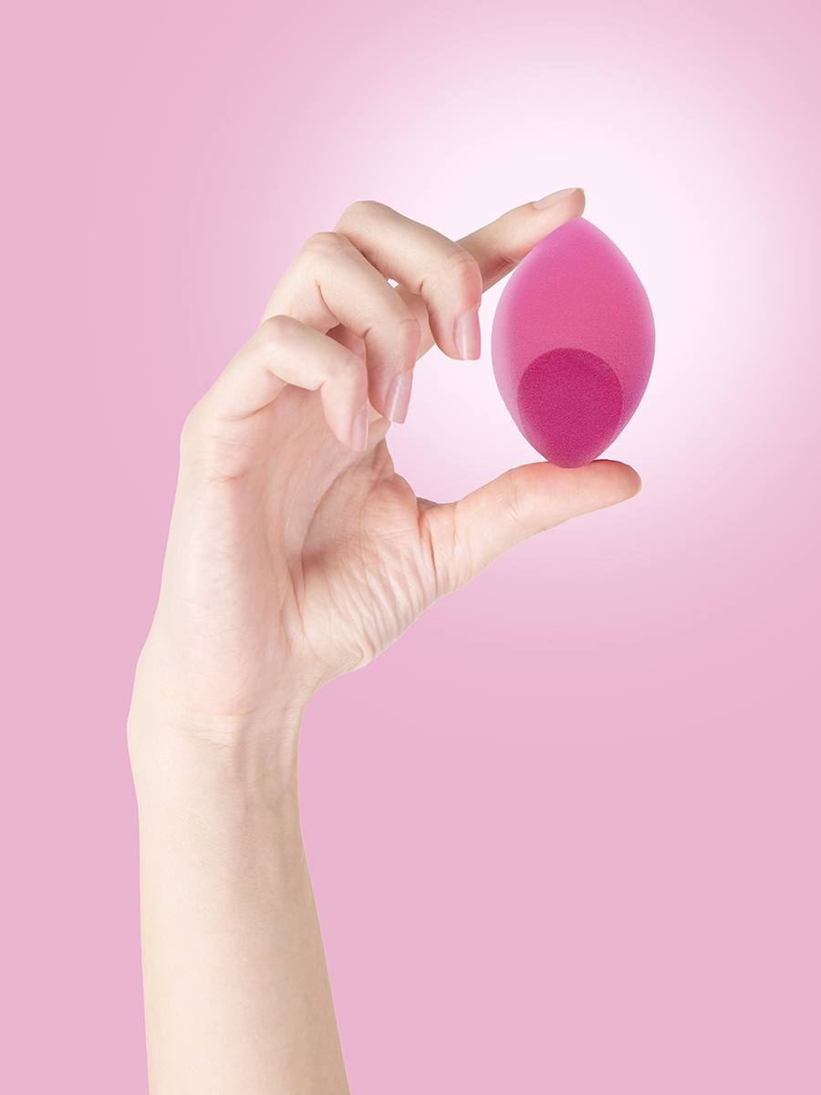 Спонж для макияжа косметический со срезом Розовый купить в VISAGEHALL