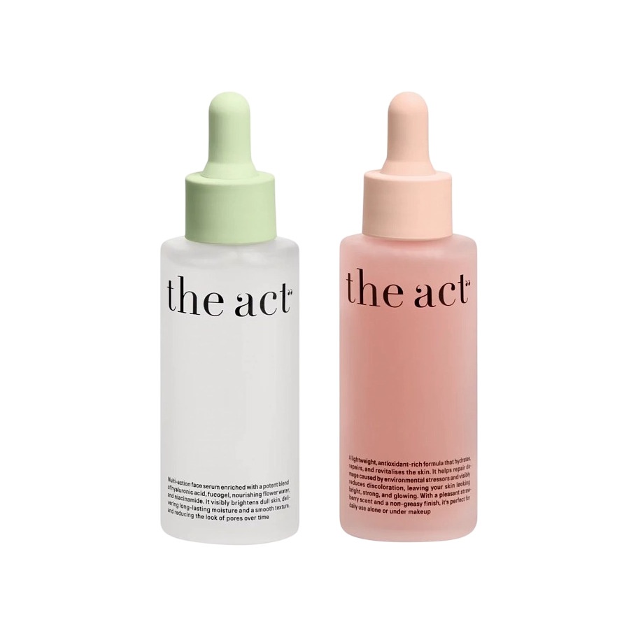 Набор сывороток: для сияния кожи лица и увлажняющая