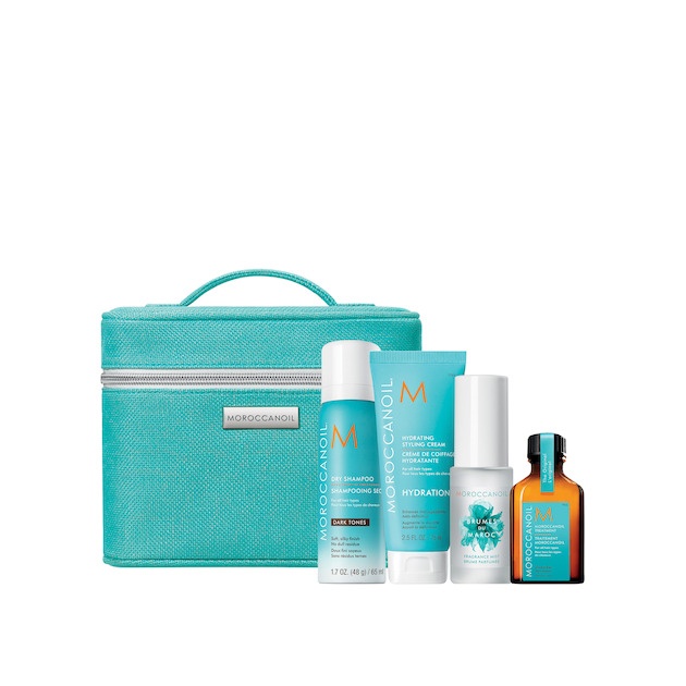 Набор дорожный Style: масло восстанавливающее+сухой шампунь для темных волос+крем для укладки+мист