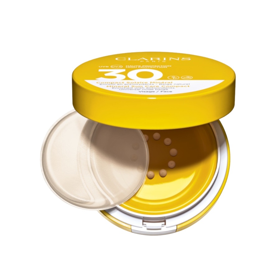 Средство для лица солнцезащитное компактное с легким тоном Solaire Mineral SPF30