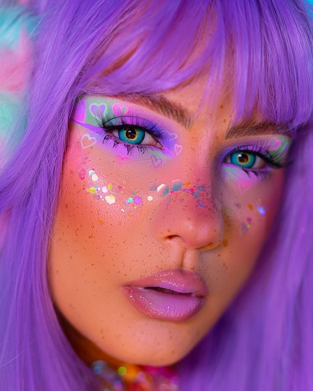 Гель-блестки для лица,тела,волос Радужная русалка  купить в VISAGEHALL