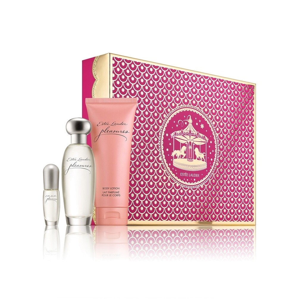 Подарочный набор Pleasures edp 50мл + Purse Spray edp30 мл + Лосьон для тела