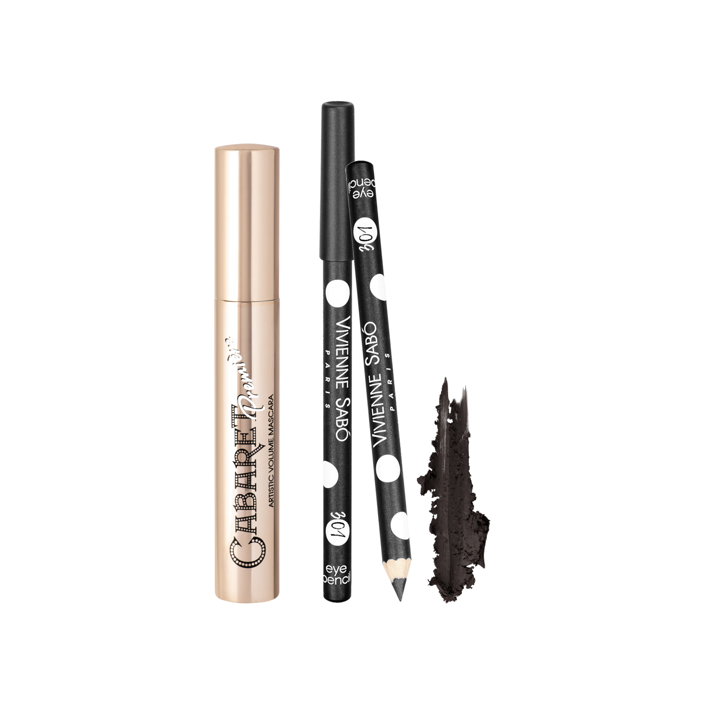 Набор подарочный: Тушь для ресниц Artistic Volume Cabaret+Карандаш для глаз Crayon Contour des Yeux купить в VISAGEHALL