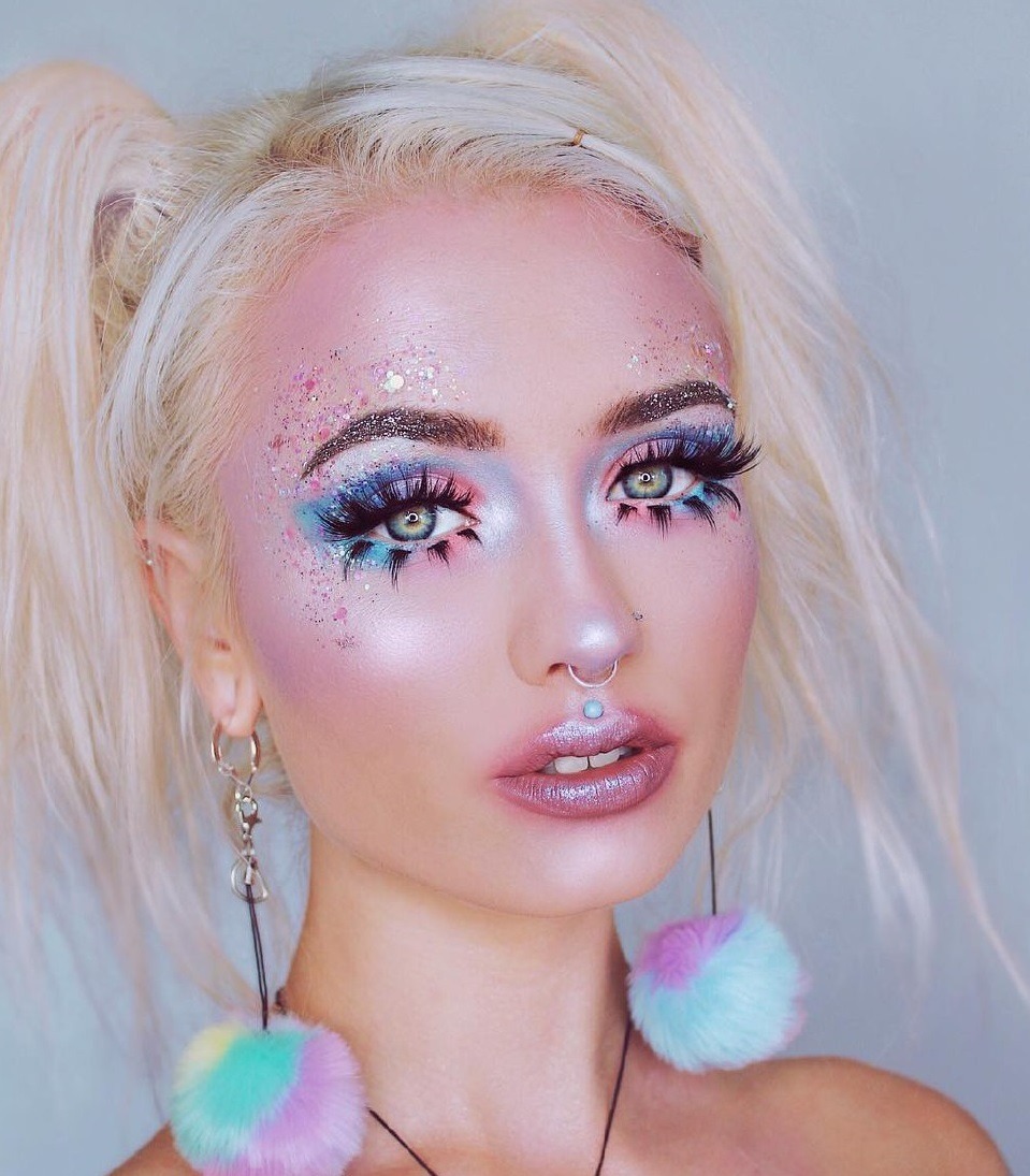 Гель-блестки для лица,тела,волос Барби купить в VISAGEHALL