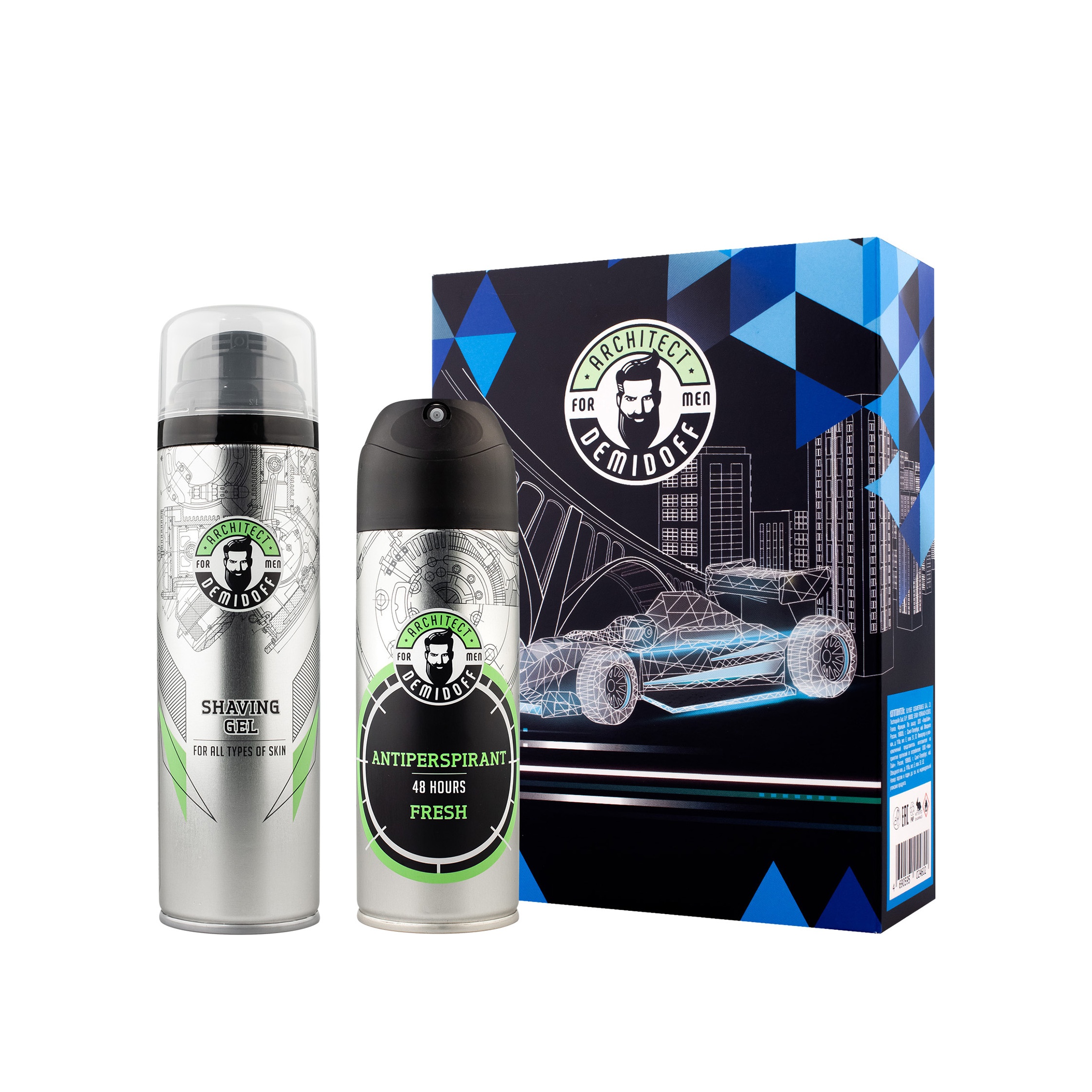 Набор мужской: Гель для бритья 200мл + Дезодорант-спрей Fresh 200мл купить в VISAGEHALL