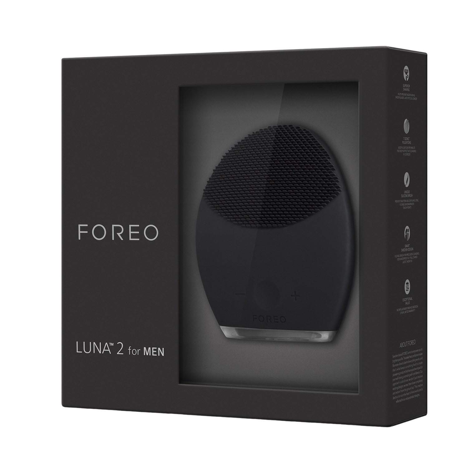 Щетка для массажа и очищения кожи лица для мужчин Luna 2  купить в VISAGEHALL