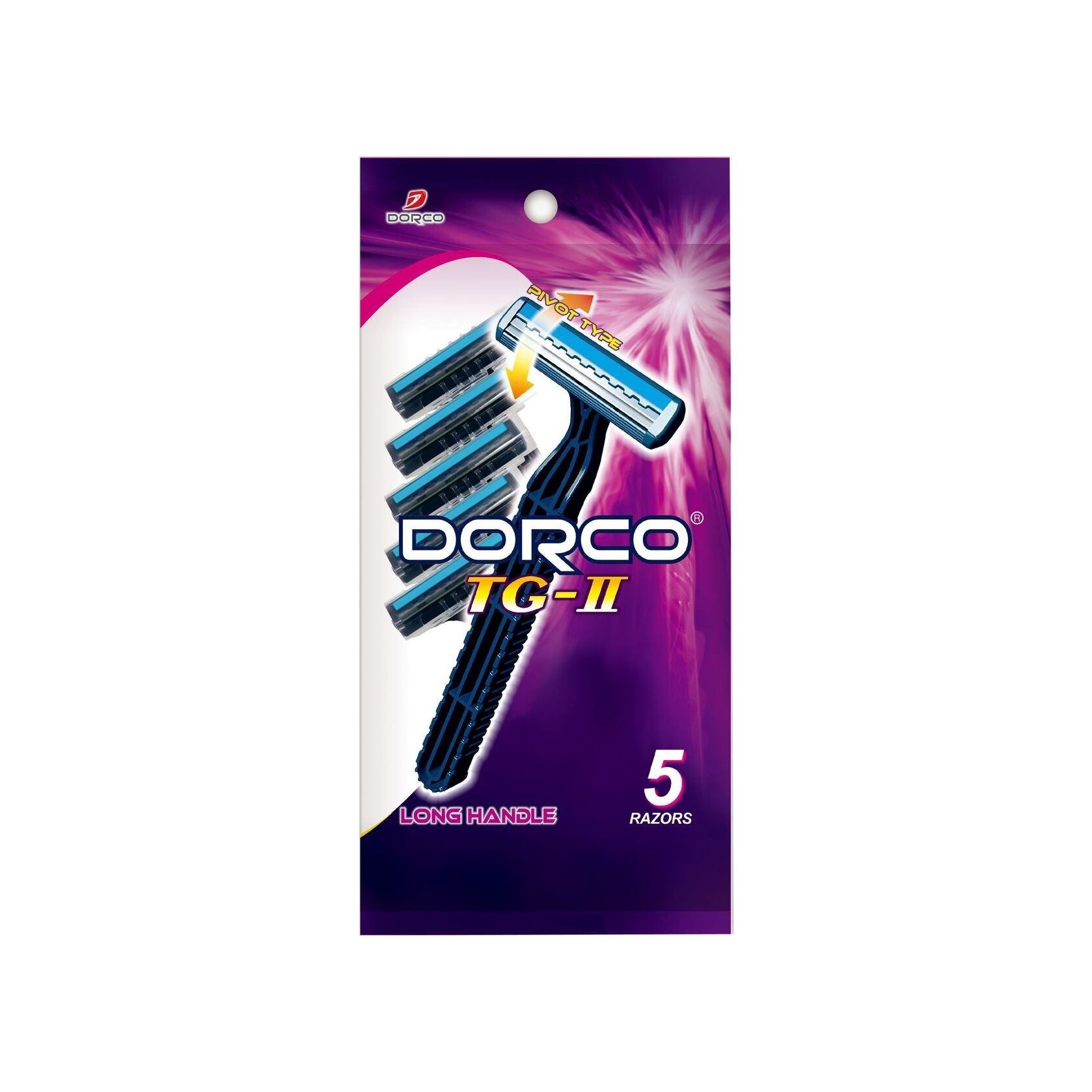 Cтанки для бритья c увлажняющей полоской и плавающей головкой, одноразовые Dorco 2 5шт купить в VISAGEHALL