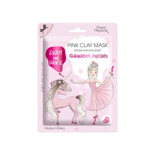 Маска-сыворотка тканевая глиняная Glamorous Unicorn