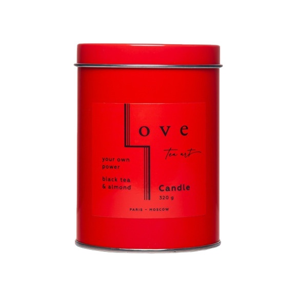 Свеча ароматическая Black tea & Almond