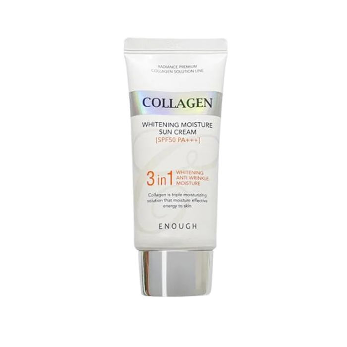 Крем солнцезащитный для лица с коллагеном 3в1 Collagen Whitening Moisture SPF50 PA+++ 50мл