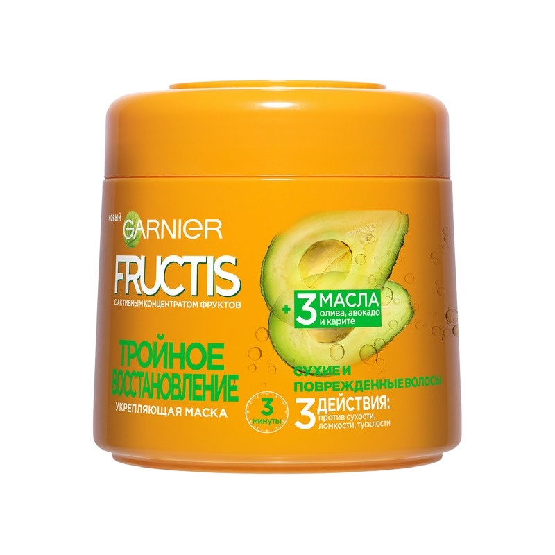 Маска для волос укрепляющая Тройное Восстановление Fructis