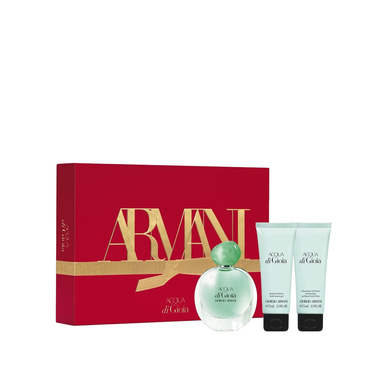 Набор: Acqua di Gioia 50мл + Гель для душа 75мл + Молочко для тела 75мл  купить в VISAGEHALL