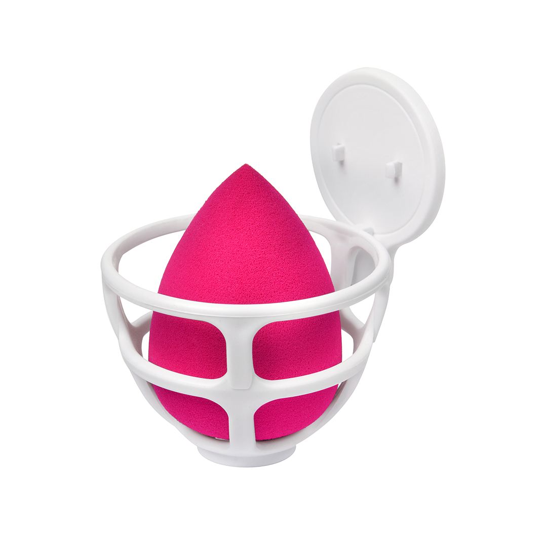 Спонж для макияжа с корзинкой Blender Makeup Sponge Red купить в VISAGEHALL