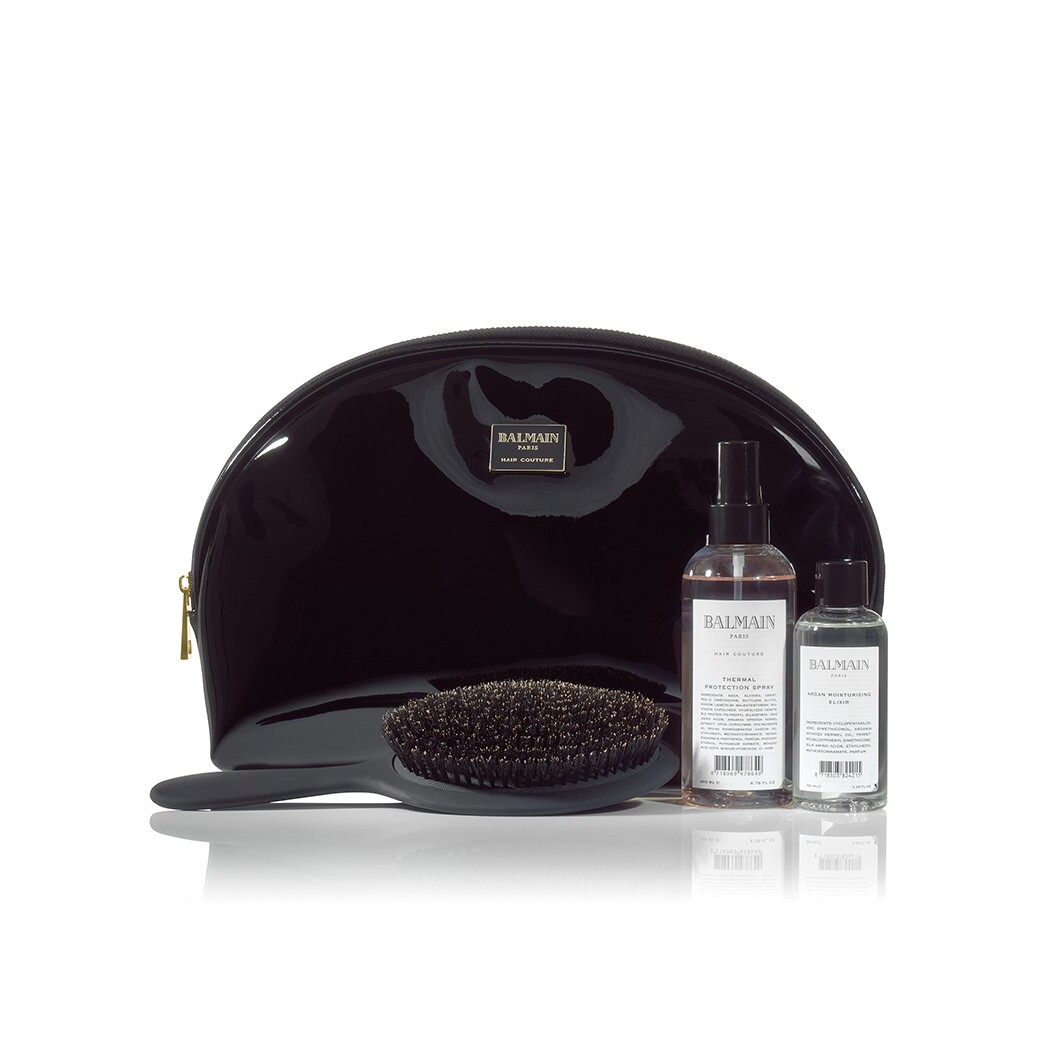 Косметичка черная большая с наполнением