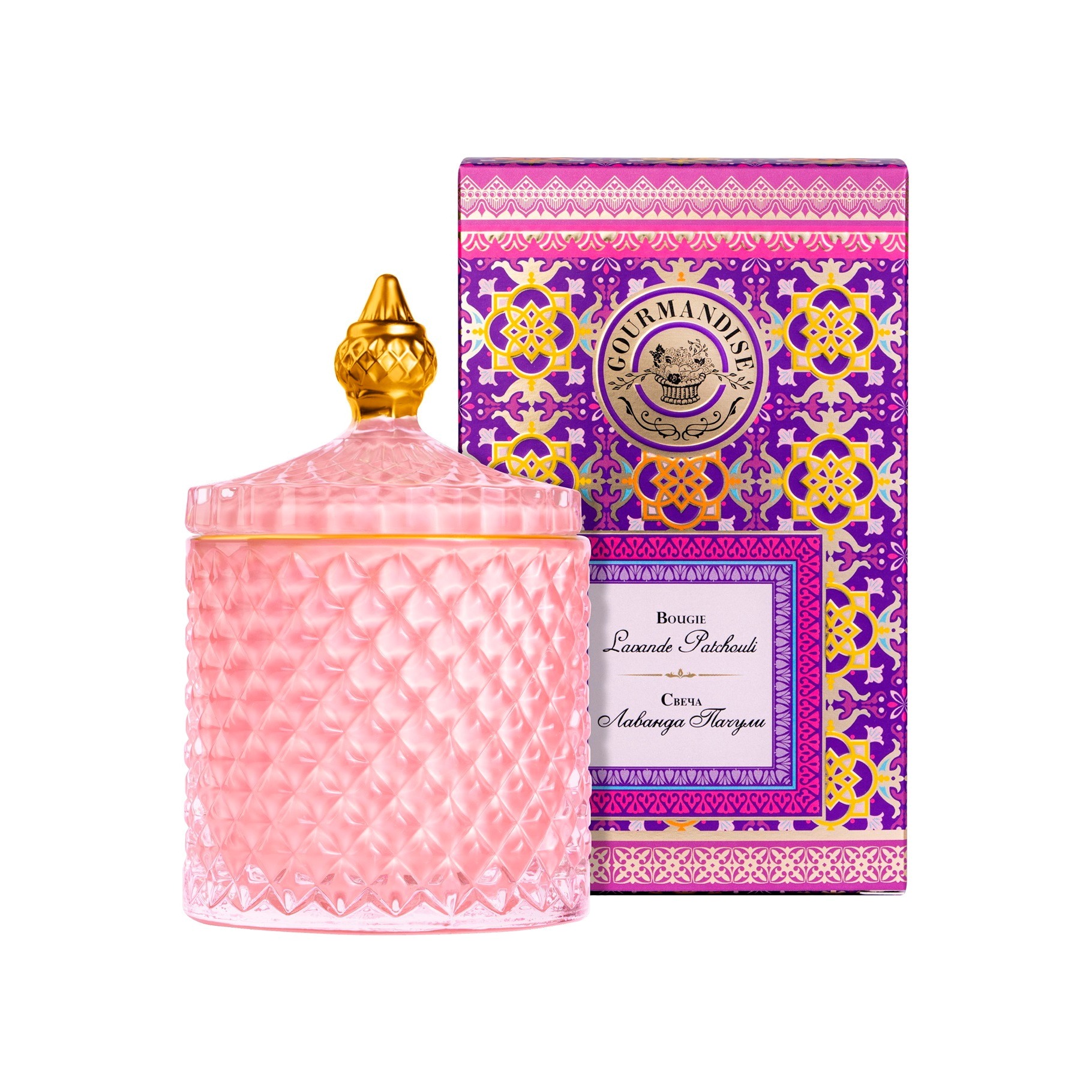Свеча ароматическая для дома Пачули и лаванда купить в VISAGEHALL