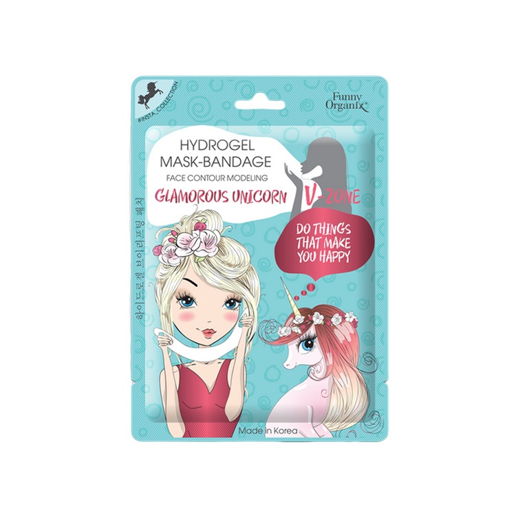 Маска-бандаж гидрогелевая для моделирования овала лица 