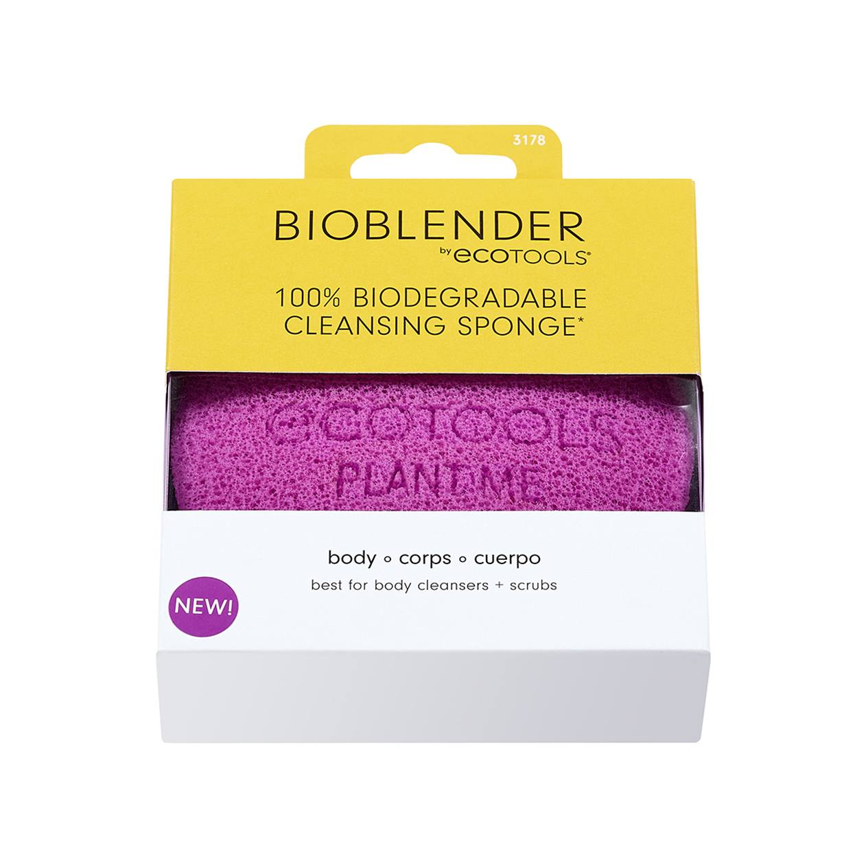 Губка для тела биоразлагаемая Bioblender Body Cleansing Sponge купить в VISAGEHALL