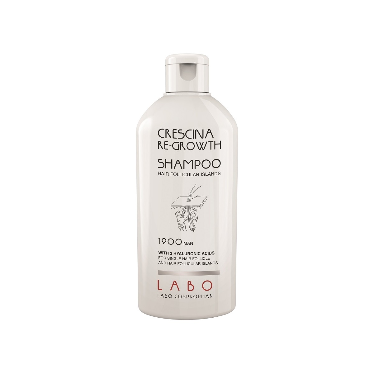 Шампунь для стимуляции роста волос для мужчин 1900 HFI  купить в VISAGEHALL