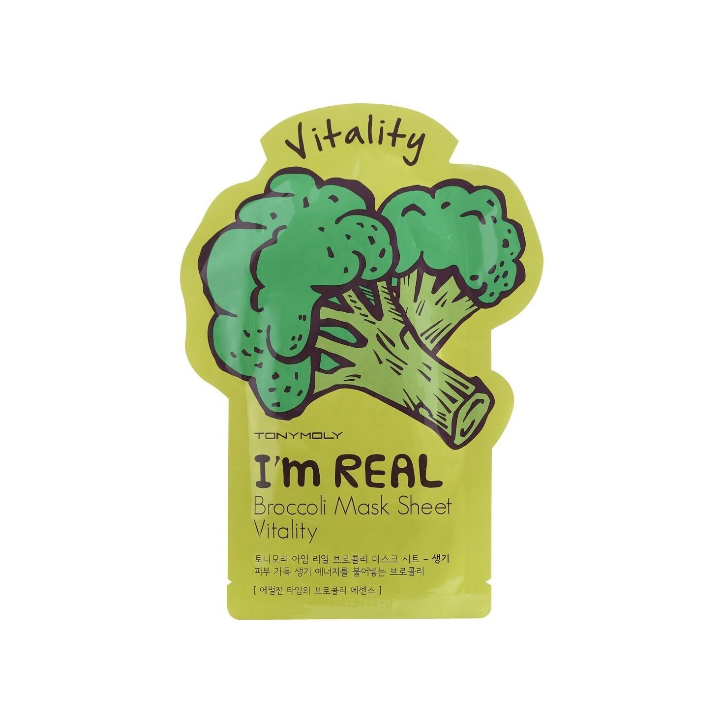 Маска для лица тканевая с экстрактом брокколи I’m Real Broccoli Mask Sheet Vitality 21мл купить в VISAGEHALL