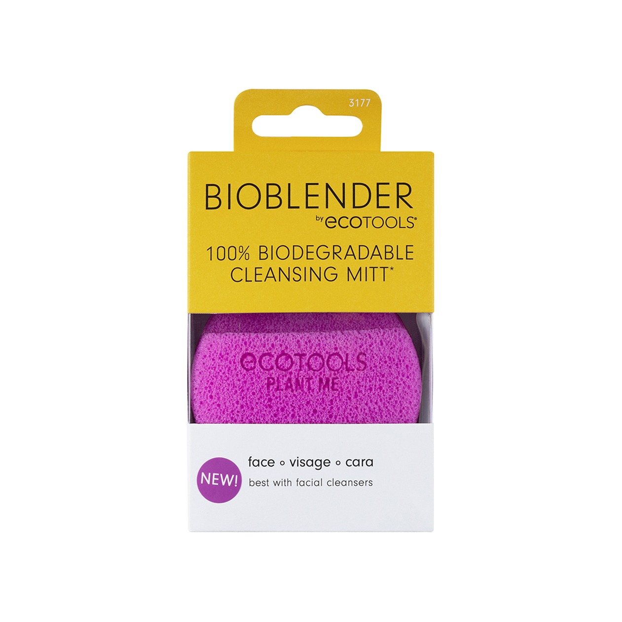 Спонж биоразлагаемый для умывания Bioblender Facial Cleansing Mitt купить в VISAGEHALL