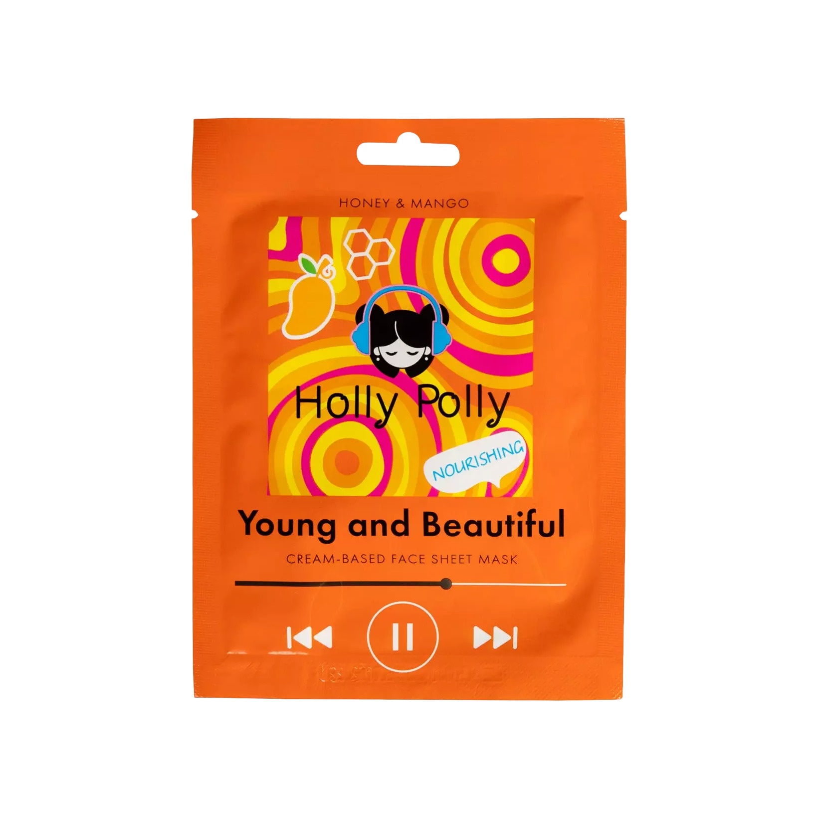 Маска для лица тканевая питающая на кремовой основе Young and Beautiful с Медом и Манго купить в VISAGEHALL