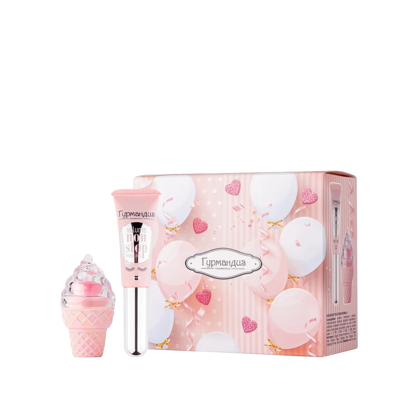 Набор: Тушь для ресниц Объем Нон-Стоп + Бальзам для губ Icecream купить в VISAGEHALL