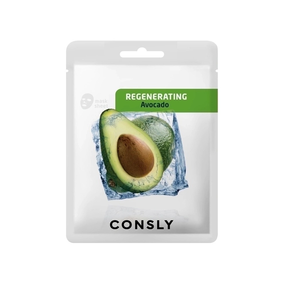 Тканевая маска с экстрактом авокадо регенерирующая