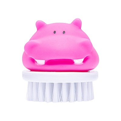 Щетка для ногтей Розовый бегемот