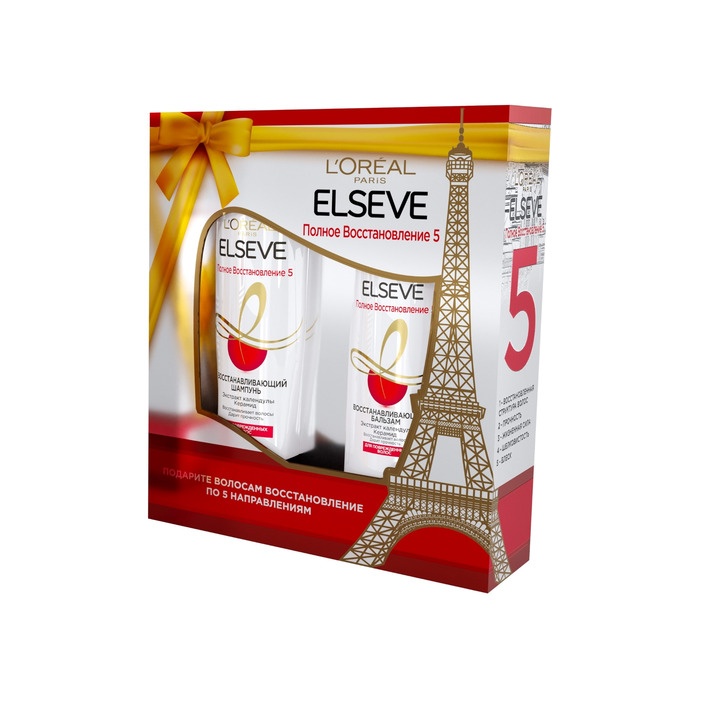 Набор Полное восстановление Шампунь 250мл + Бальзам 200мл Elseve 