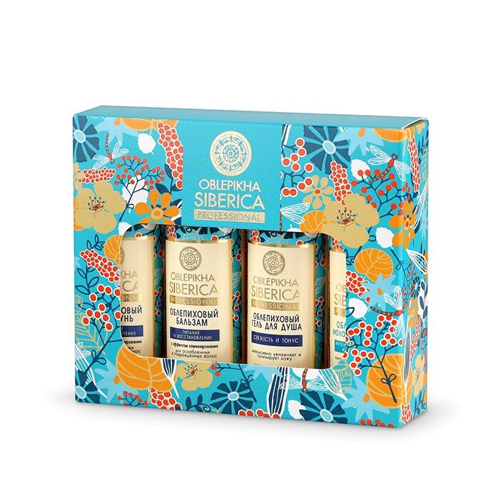 Набор для волос и тела Mini: Бальзам+Гель для душа+Молочко+Шампунь