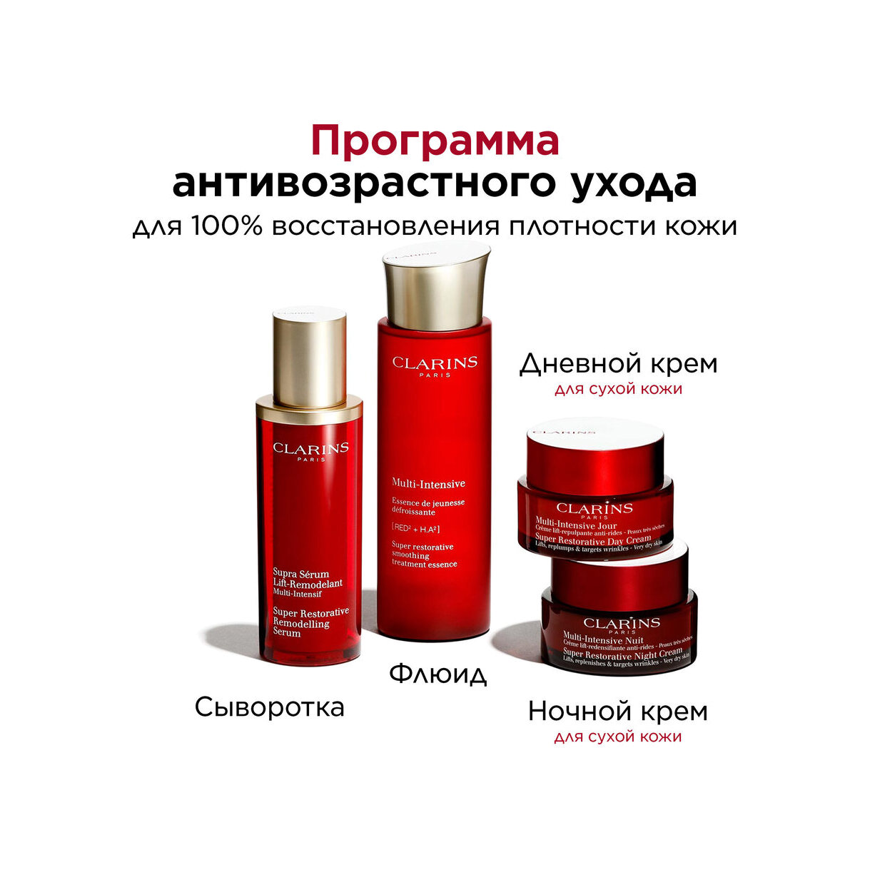 Крем дневной восстанавливающий с эффектом лифтинга для сухой кожи Multi-Intensive  купить в VISAGEHALL