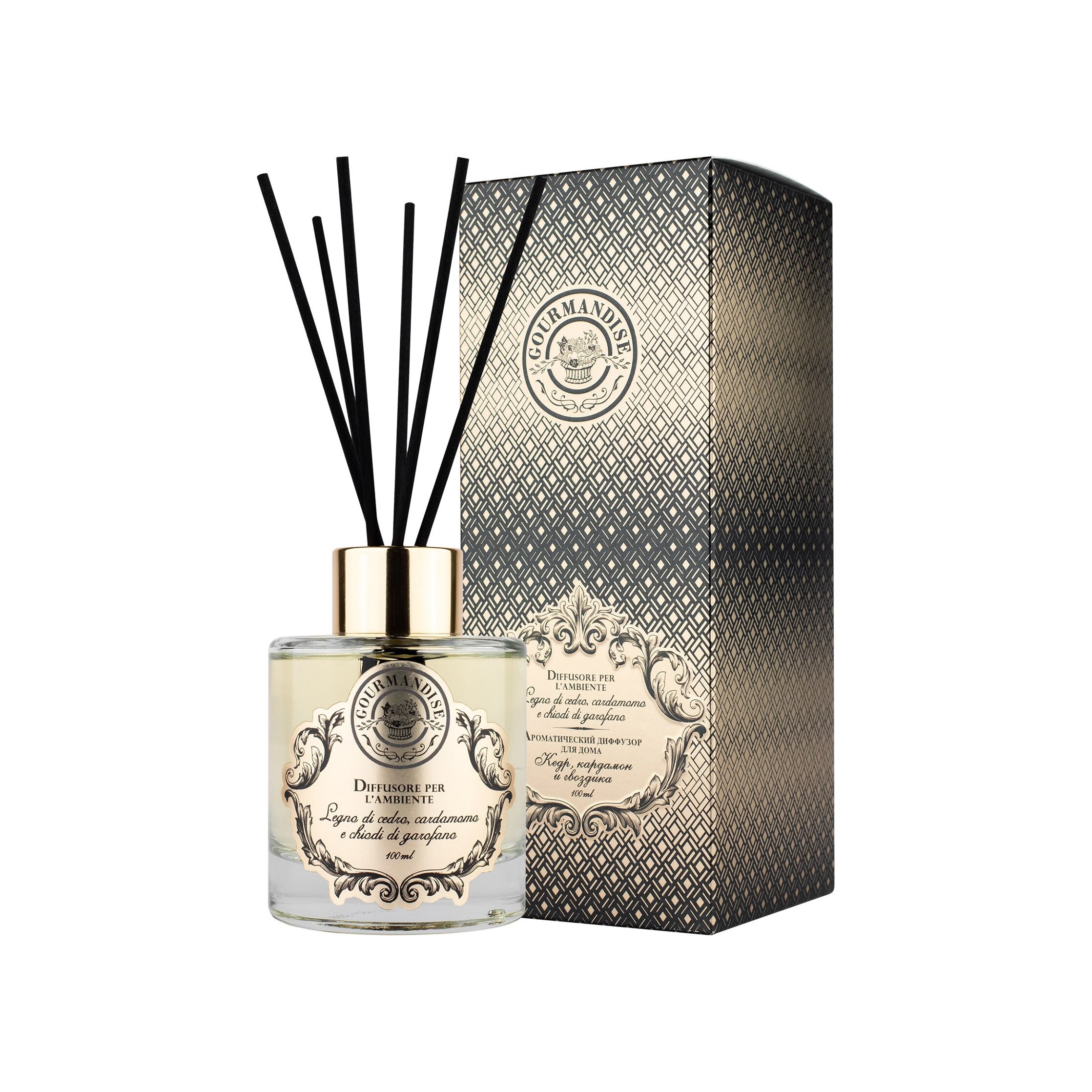 Диффузор ароматический для дома Кедр кардамон гвоздика купить в VISAGEHALL