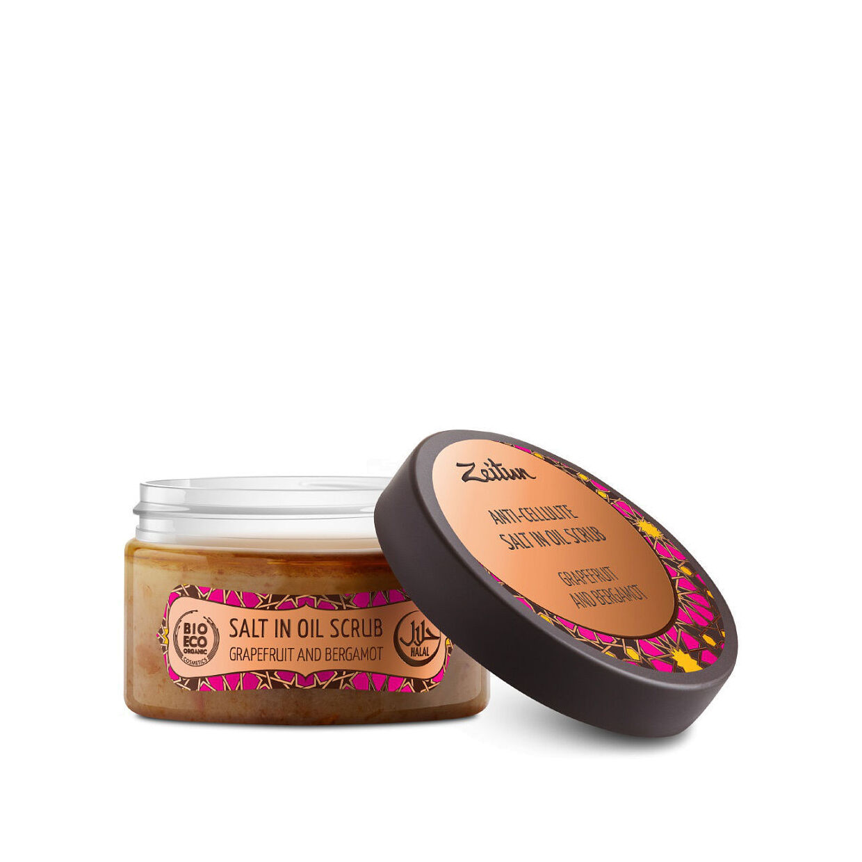 Скраб для тела Грейпфрут и бергамот масляный антицеллюлитный 250мл купить в VISAGEHALL