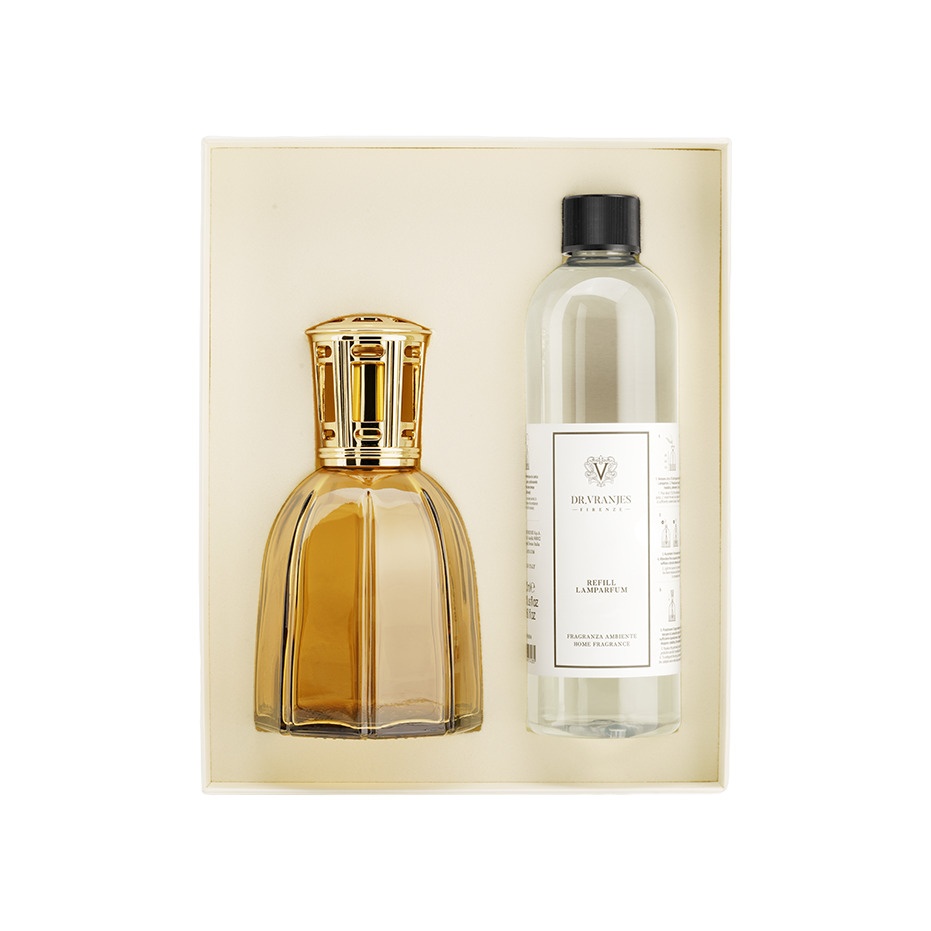 Набор Rosso Nobile: Аромалампа золотая + Наполнитель 500мл