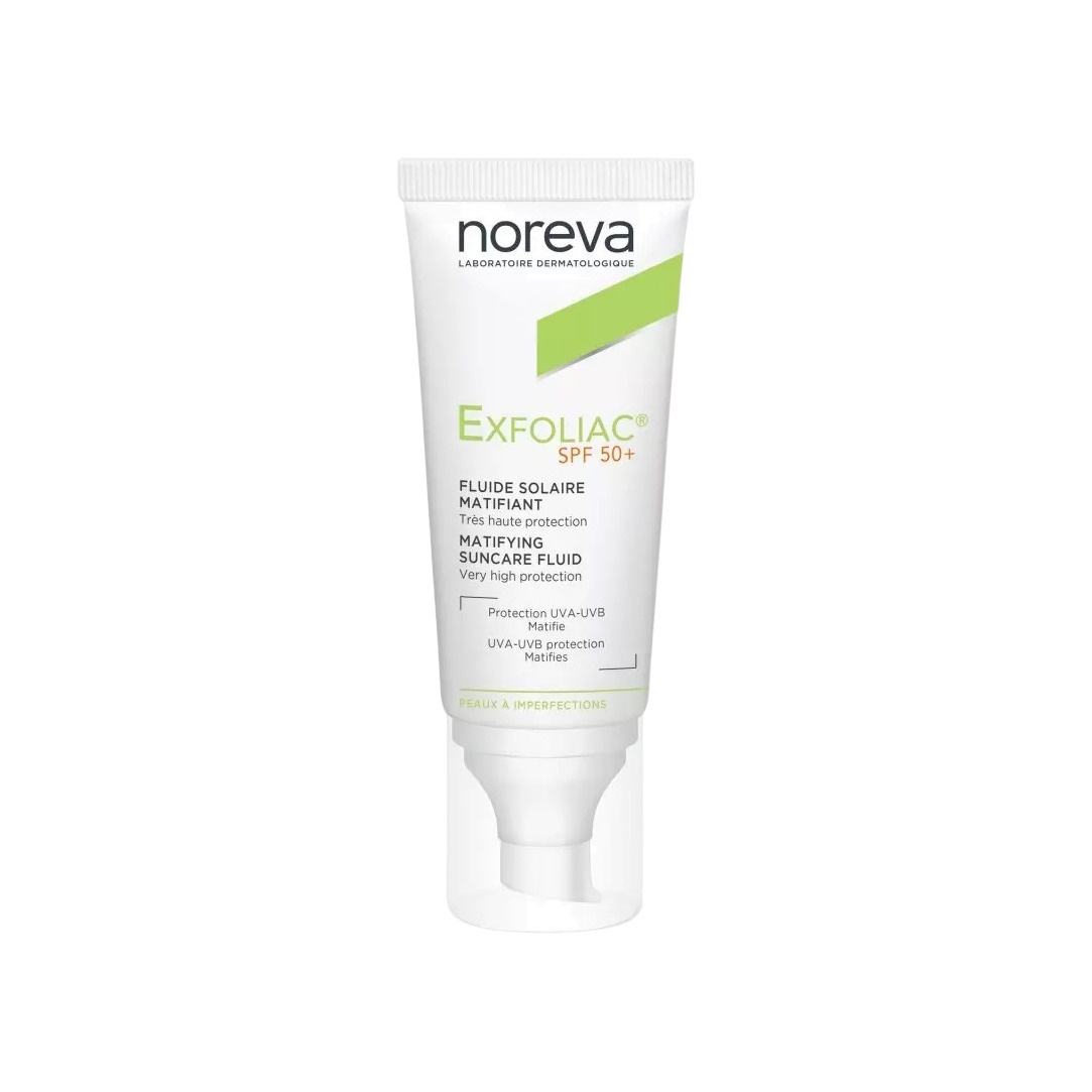 Эмульсия матирующая солнцезащитная SPF50+ Exfoliac купить в VISAGEHALL