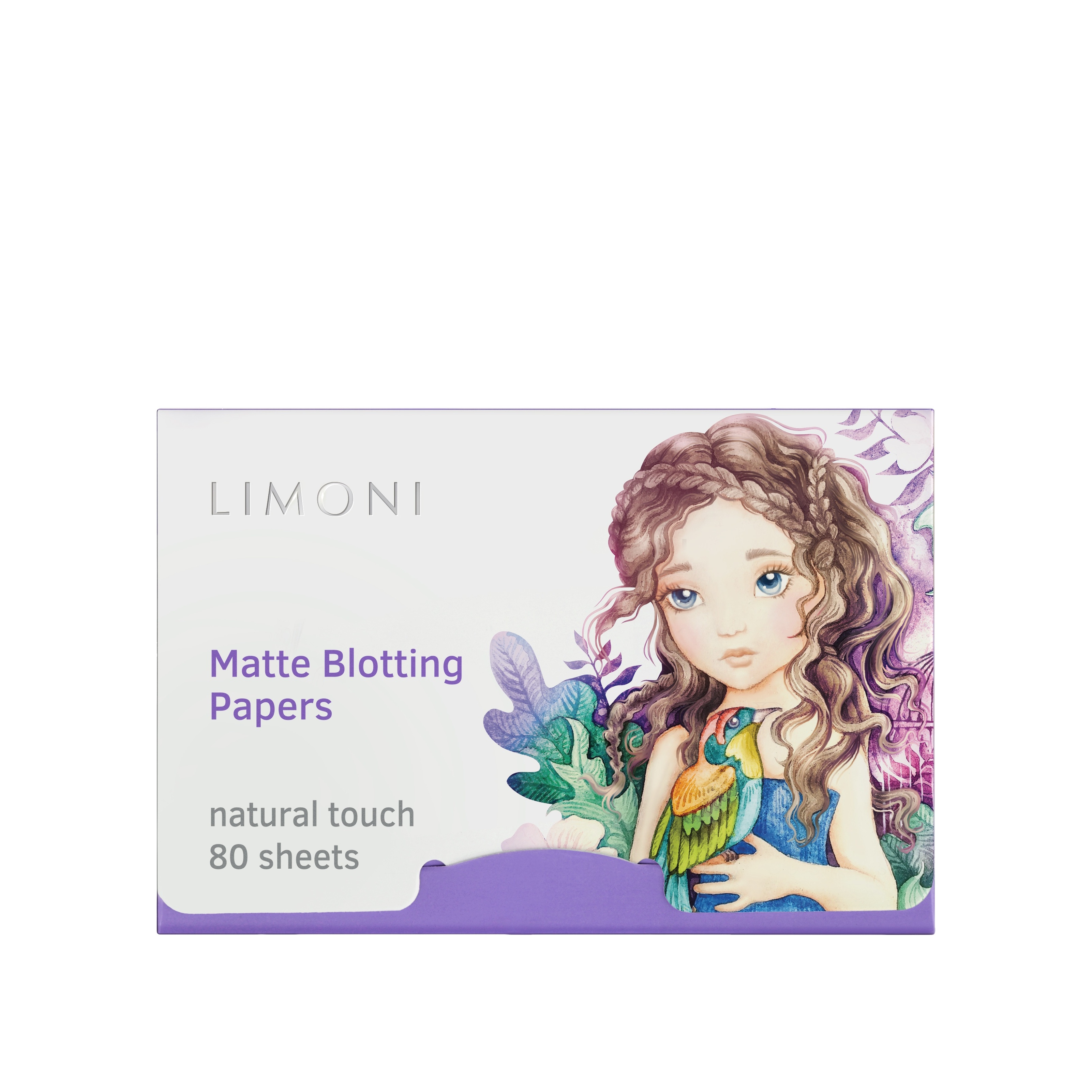 Матирующие салфетки для лица lilac Matte Blotting Papers 80шт купить в VISAGEHALL