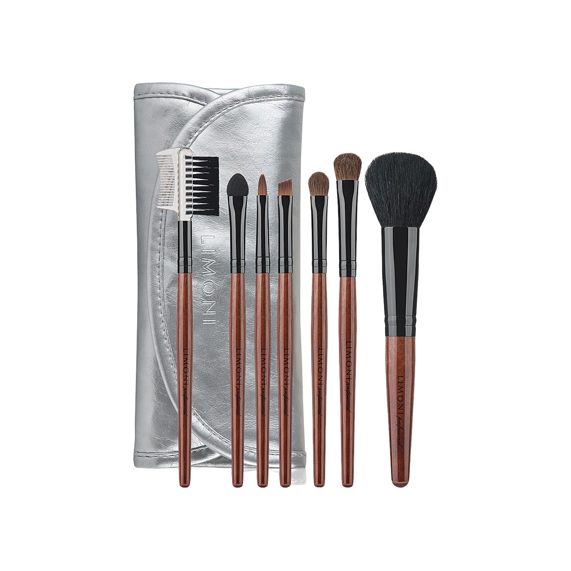 Набор кистей Silver Travel Kit (7 кистей + чехол) купить в VISAGEHALL