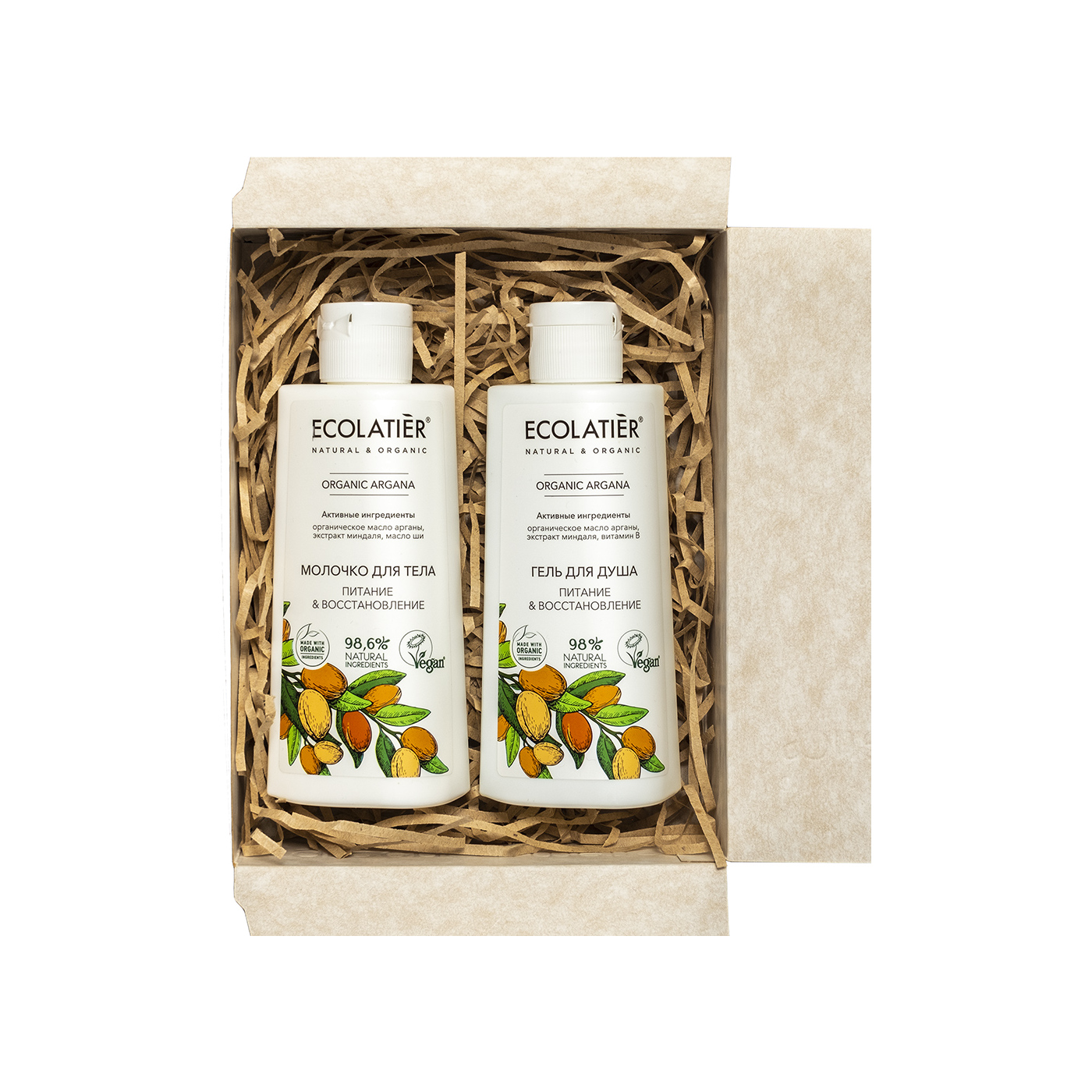 Набор подарочный: Argana Гель для душа + Молочко для тела купить в VISAGEHALL