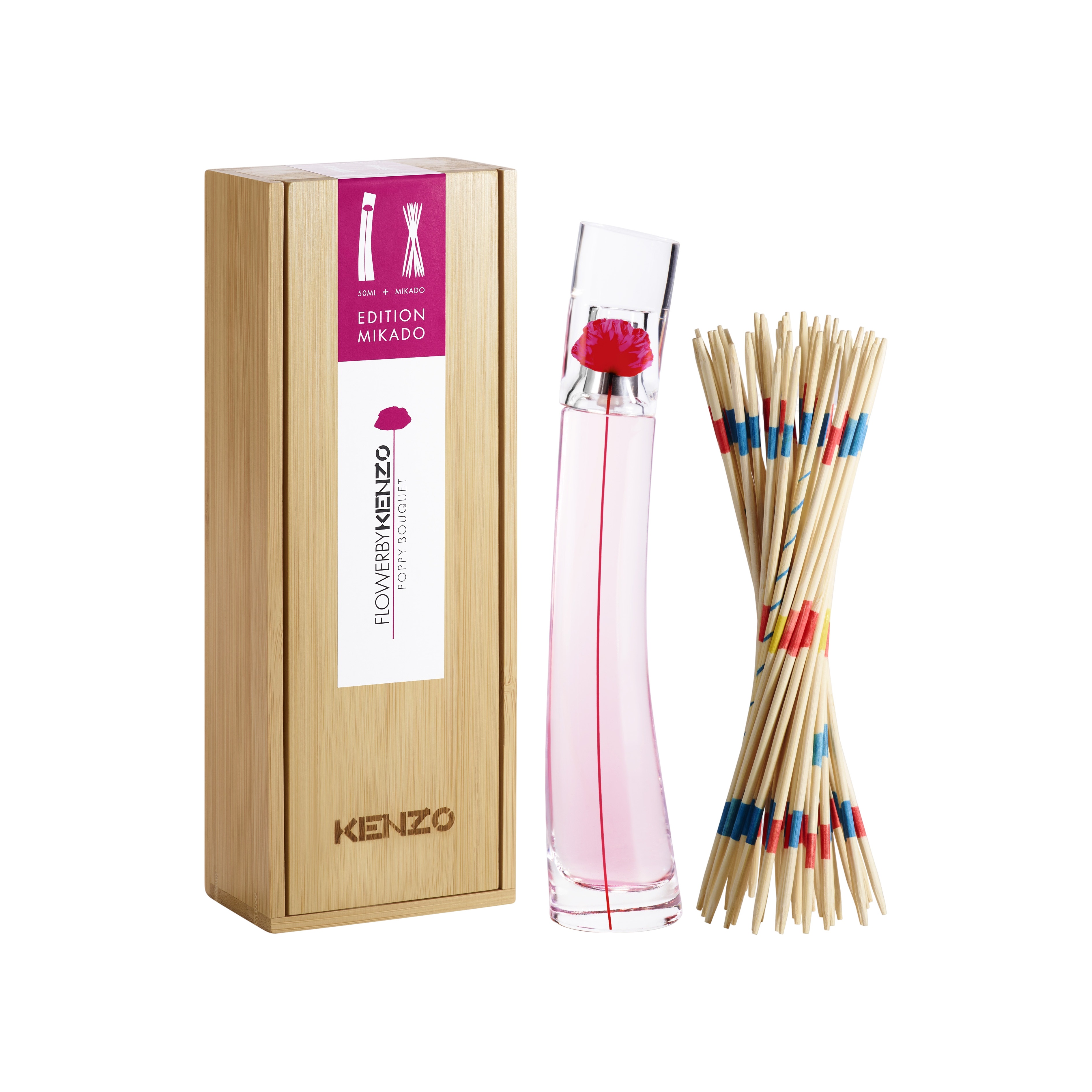 Набор Flower by Kenzo Poppy Bouquet: Парфюмерная вода 50мл + Палочки бамбуковые Mikado купить в VISAGEHALL